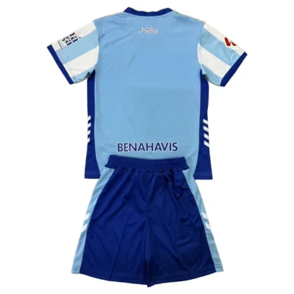 Malaga Barn Hemmaställ 2025/26 – Kortärmad Fotbollsställ med Shorts-1