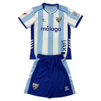 Malaga Barn Hemmaställ 2025/26 – Kortärmad Fotbollsställ med Shorts