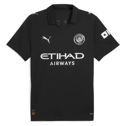 Manchester City Bortatröja 2025/26 Herr Kortärmad Fotbollströja