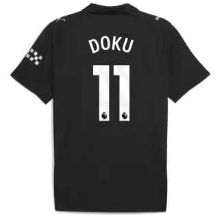 Manchester City Herr Bortatröja 2025/26 – Jérémy Doku 11 – Kortärmad Fotbollströja