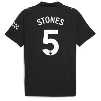 Manchester City Herr Bortatröja 2025/26 – John Stones 5 – Kortärmad Fotbollströja