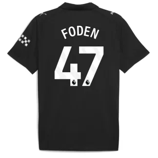 Manchester City Herr Bortatröja 2025/26 – Phil Foden 47 – Kortärmad Fotbollströja