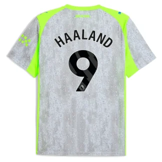 Manchester City Herr Tredjetröja 2025/26 – Erling Haaland 9 – Kortärmad Fotbollströja