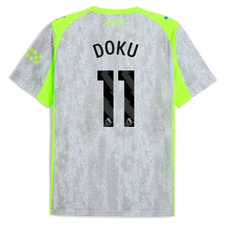 Manchester City Herr Tredjetröja 2025/26 – Jérémy Doku 11 – Kortärmad Fotbollströja