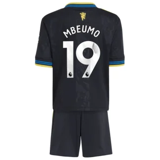 Manchester United Barn Tredjeställ 2025/26 – Bryan Mbeumo 19 – Kortärmad Fotbollströja + Shorts