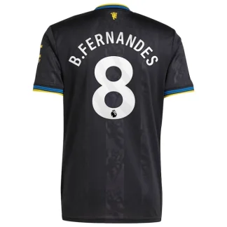 Manchester United Herr Tredjetröja 2025/26 – Bruno Fernandes 8 – Kortärmad Fotbollströja