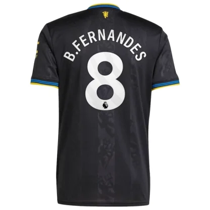 Manchester United Herr Tredjetröja 2025/26 – Bruno Fernandes 8 – Kortärmad Fotbollströja