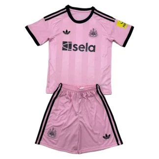 Newcastle United Barn Målvaktströja 2025/26 Rosa – Kortärmad Fotbollströja + Shorts