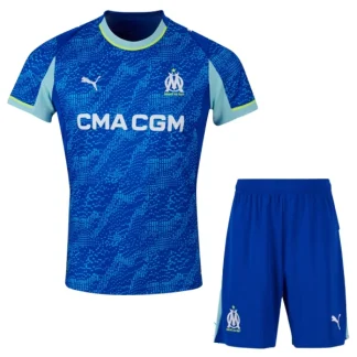 Olympique de Marseille Barn Tredjeställ 2025/26 – Kortärmad Fotbollströja + Shorts