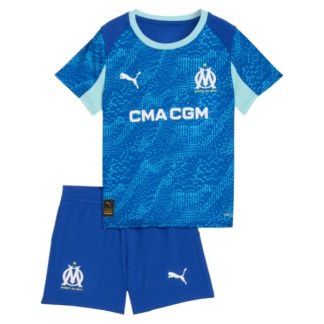 Olympique de Marseille Tredjeställ Barn – Kortärmad Fotbollströja med Shorts