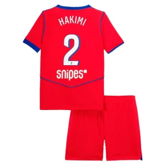 Paris Saint-Germain Barn Tredjeställ 2025/26 – Achraf Hakimi 2 – Kortärmad Fotbollströja + Shorts