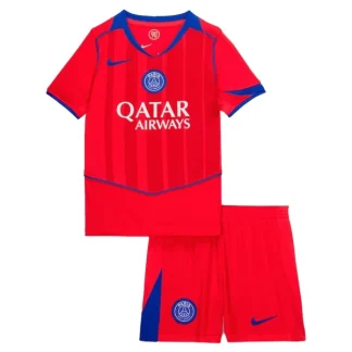 Paris Saint-Germain Barn Tredjeställ 2025/26 – Kortärmad Fotbollströja + Shorts