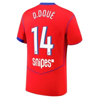 Paris Saint-Germain Herr Tredjetröja 2025/26 – Désiré Doué 14 – Kortärmad Fotbollströja