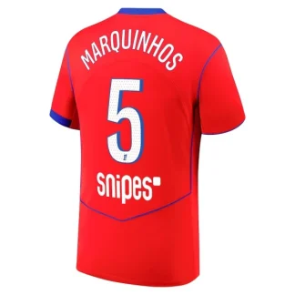 Paris Saint-Germain Herr Tredjetröja 2025/26 – Marquinhos 5 – Kortärmad Fotbollströja