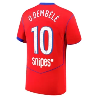 Paris Saint-Germain Herr Tredjetröja 2025/26 – Ousmane Dembele 10 – Kortärmad Fotbollströja