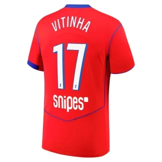 Paris Saint-Germain Herr Tredjetröja 2025/26 – Vitinha Ferreira 17 – Kortärmad Fotbollströja