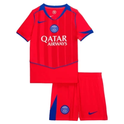 Paris Saint-Germain Tredjeställ 2025/26 Barn Kortärmad Fotbollströja + Shorts