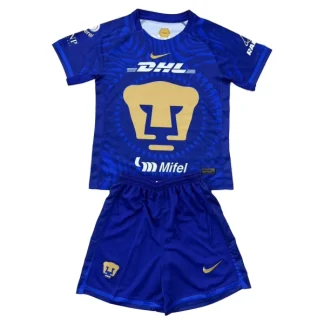 Pumas UNAM Barn Bortaställ 2025/26 – Kortärmad Fotbollsställ med Shorts