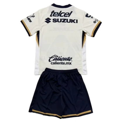 Pumas UNAM Barn Hemmaställ 2025/26 – Kortärmad Fotbollsställ med Shorts-1
