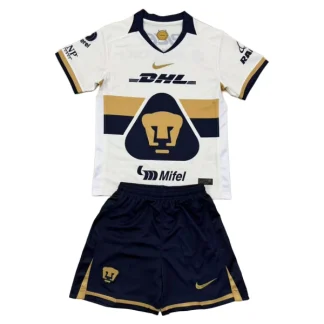 Pumas UNAM Barn Hemmaställ 2025/26 – Kortärmad Fotbollsställ med Shorts