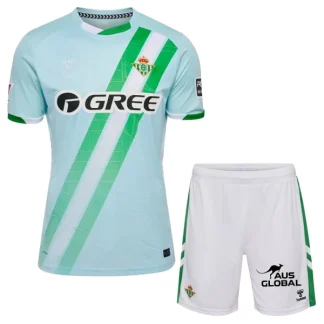 Real Betis Barn Bortaställ 2025/26 – Kortärmad Fotbollsställ med Shorts
