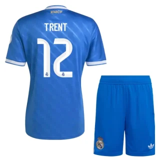 Real Madrid Barn Hemmaställ 2025/26 – Trent Alexander-Arnold 12 – Kortärmad Fotbollströja + Shorts