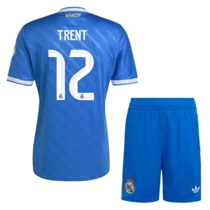 Real Madrid Barn Hemmaställ 2025/26 – Trent Alexander-Arnold 12 – Kortärmad Fotbollströja + Shorts