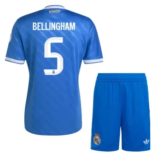 Real Madrid Barn Tredjeställ 2025/26 – Jude Bellingham 5 – Kortärmad Fotbollströja + Shorts