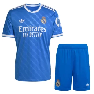 Real Madrid Barn Tredjeställ 2025/26 – Kortärmad Fotbollströja + Shorts