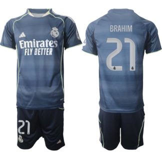 Real Madrid Bortaställ Herr 2025/26 – Brahim Díaz 21 – Kortärmad Fotbollströja + Shorts