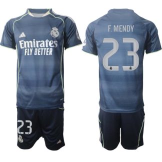 Real Madrid Bortaställ Herr 2025/26 – Ferland Mendy 23 – Kortärmad Fotbollströja + Shorts