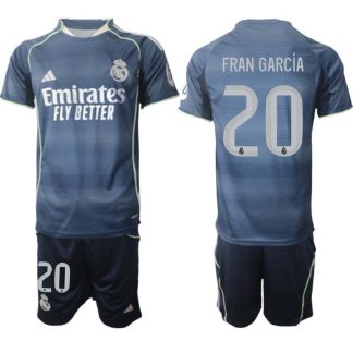 Real Madrid Bortaställ Herr 2025/26 – Fran García 20 – Kortärmad Fotbollströja + Shorts
