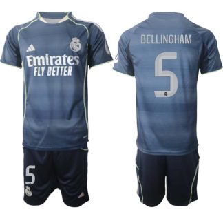 Real Madrid Bortaställ Herr 2025/26 – Jude Bellingham 5 – Kortärmad Fotbollströja + Shorts