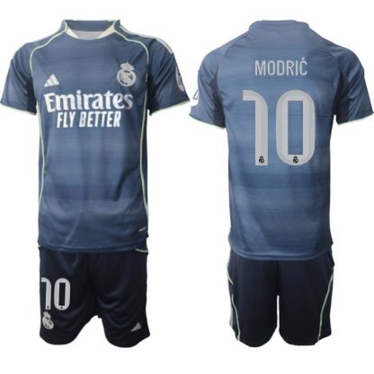 Real Madrid Bortaställ Herr 2025/26 – Luka Modrić 10 – Kortärmad Fotbollströja + Shorts