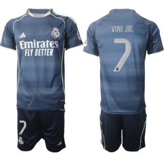 Real Madrid Bortaställ Herr 2025/26 – Vinicius Junior 7 – Kortärmad Fotbollströja + Shorts