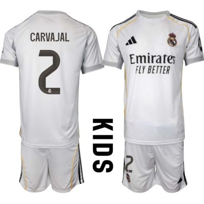 Real Madrid Hemmaställ Barn 2025/26 – Daniel Carvajal 2 –Kortärmad Fotbollströja + Shorts