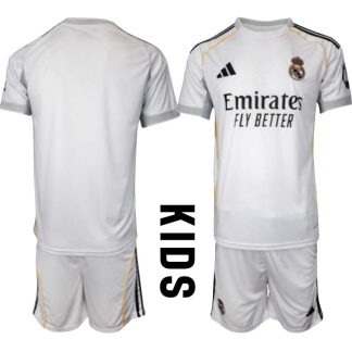 Real Madrid Hemmaställ Barn 2025/26 – Kortärmad Fotbollströja + Shorts