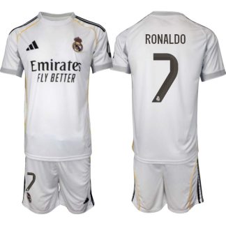 Real Madrid Hemmaställ Herr 2025/26 – Cristiano Ronaldo 7 – Kortärmad Fotbollströja + Shorts