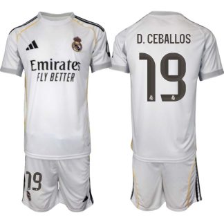 Real Madrid Hemmaställ Herr 2025/26 – Dani Ceballos 19 – Kortärmad Fotbollströja + Shorts