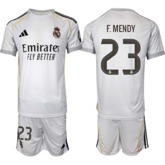 Real Madrid Hemmaställ Herr 2025/26 – Ferland Mendy 23 – Kortärmad Fotbollströja + Shorts
