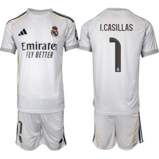 Real Madrid Hemmaställ Herr 2025/26 – Iker Casillas 1 – Kortärmad Fotbollströja + Shorts