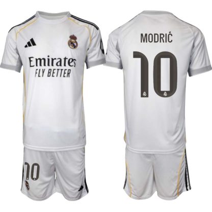 Real Madrid Hemmaställ Herr 2025/26 – Luka Modrić 10 – Kortärmad Fotbollströja + Shorts