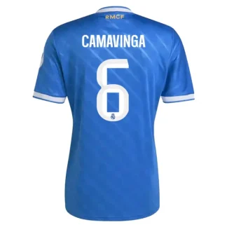 Real Madrid Herr Tredjetröja 2025/26 – Eduardo Camavinga 6 – Kortärmad Fotbollströja