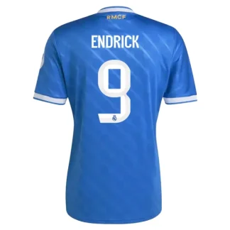Real Madrid Herr Tredjetröja 2025/26 – Endrick 9 – Kortärmad Fotbollströja