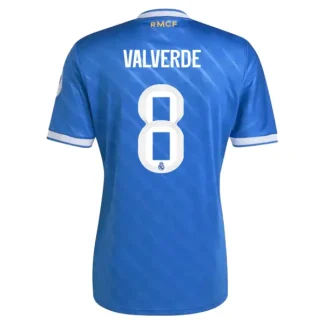 Real Madrid Herr Tredjetröja 2025/26 – Federico Valverde 8 – Kortärmad Fotbollströja