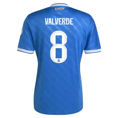 Real Madrid Herr Tredjetröja 2025/26 – Federico Valverde 8 – Kortärmad Fotbollströja