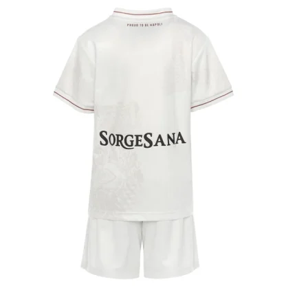 SSC Napoli Barn Bortaställ 2025/26 – Kortärmad Fotbollströja + Shorts-1
