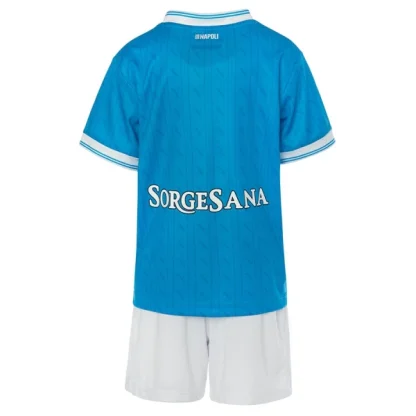 SSC Napoli Barn Hemmaställ 2025/26 – Kortärmad Fotbollströja + Shorts-1