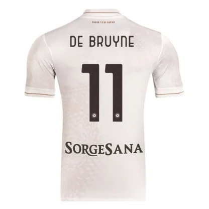 SSC Napoli Herr Bortatröja 2025/26 – Kevin De Bruyne 11 – Kortärmad Fotbollströja