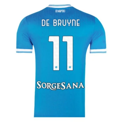 SSC Napoli Herr Hemmatröja 2025/26 – Kevin De Bruyne 11 – Kortärmad Fotbollströja
